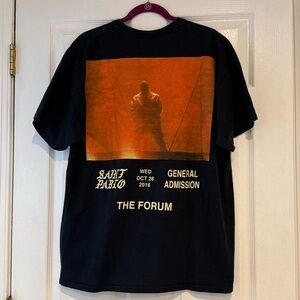 Black Kanye Distressed Graphic T-Shirt 2016 St Pablo Size XL